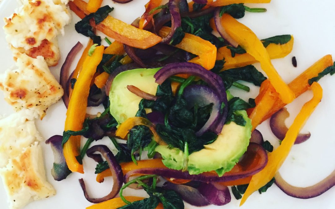 Halloumi & avacado pepper twist